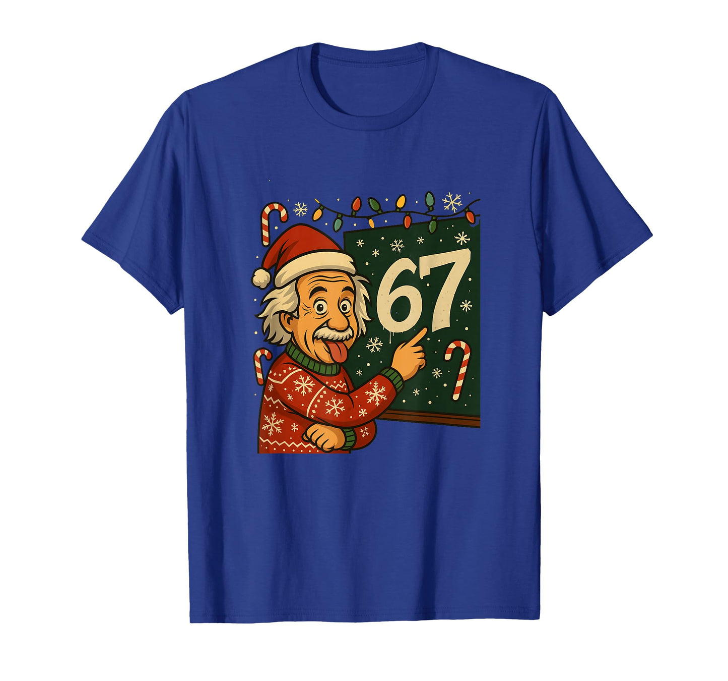 Funny 67 Christmas Sweater Design with Snowflakes T-Shirt