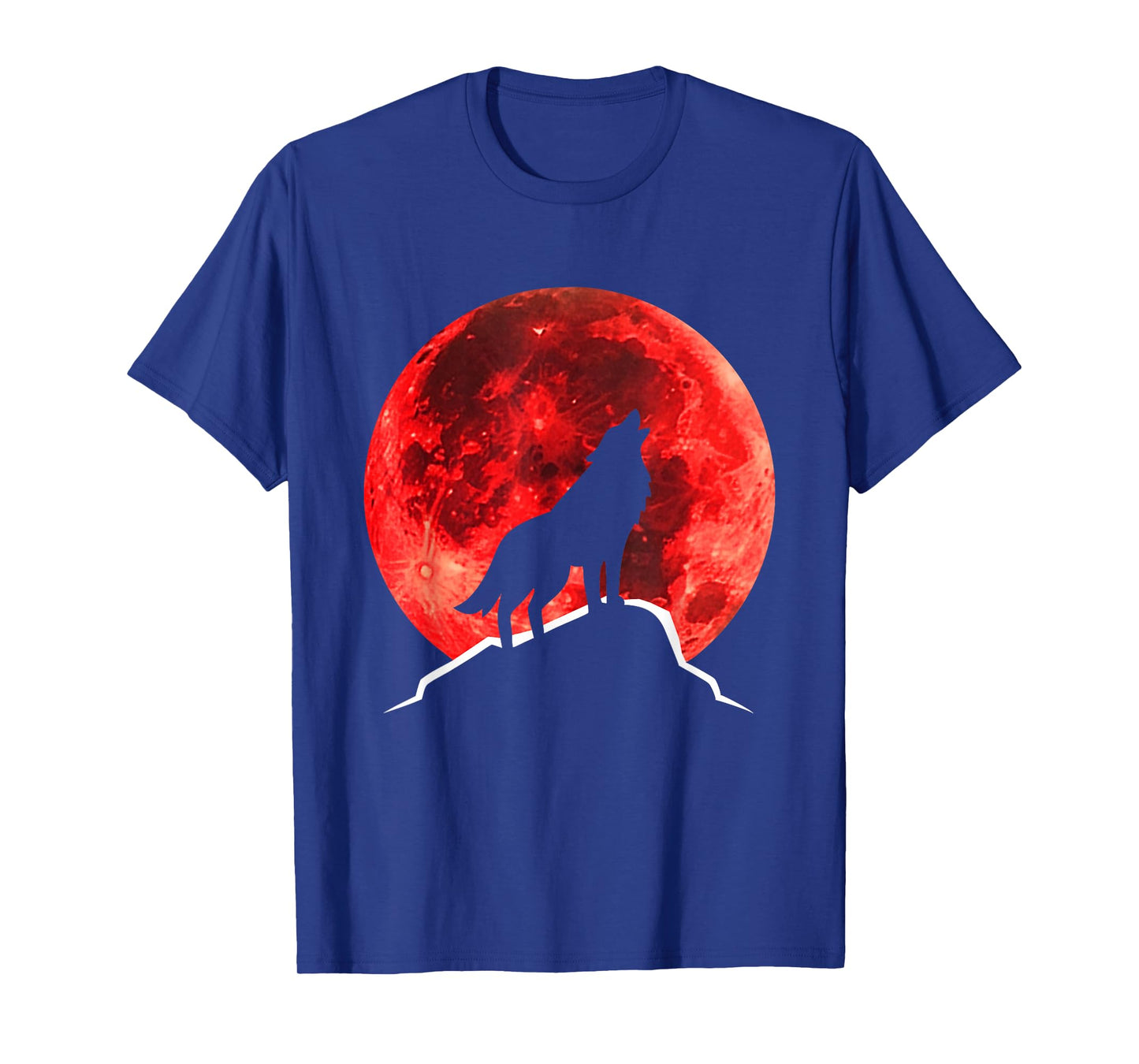 Wolf Blood Moon Lunar Eclipse for Astronomy Fans & Halloween T-Shirt