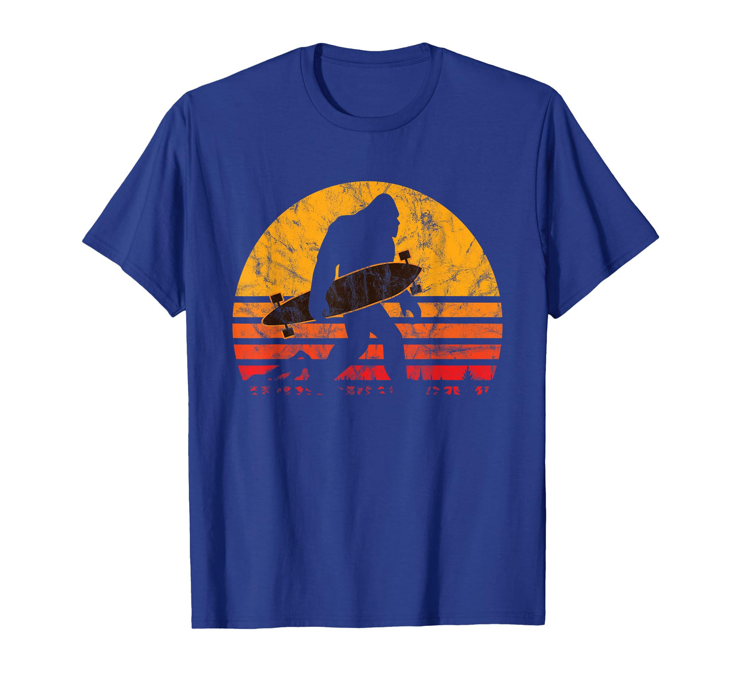 Longboard Bigfoot Skateboard & Sasquatch Fans Boys T-Shirt