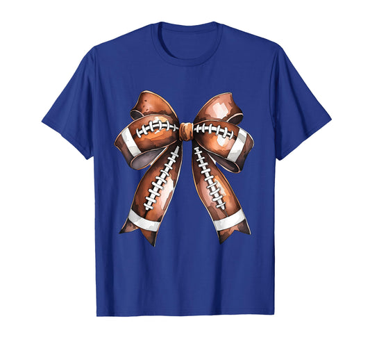 Cute Football Coquette Bow Cute Football Player T-Shirt
