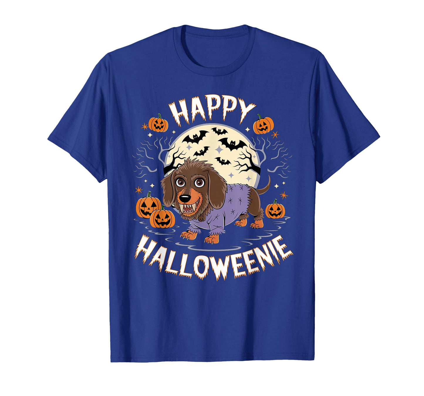 Spooky Halloween Zombie Dachshund Holiday Dog Owner Outfit T-Shirt
