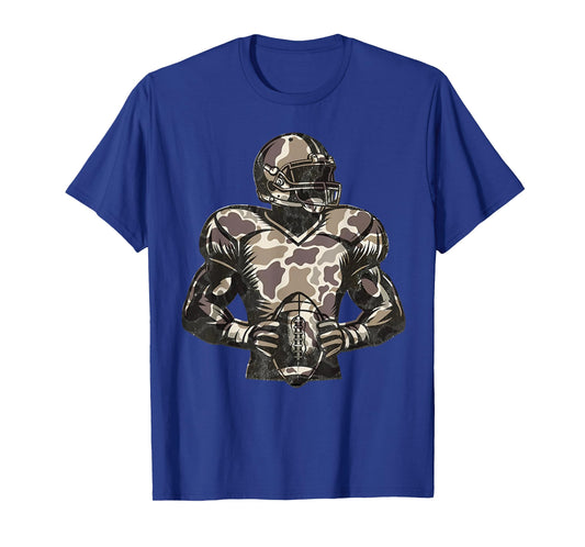 Camouflage Touchdown American Football Game Day Thanksgiving T-Shirt