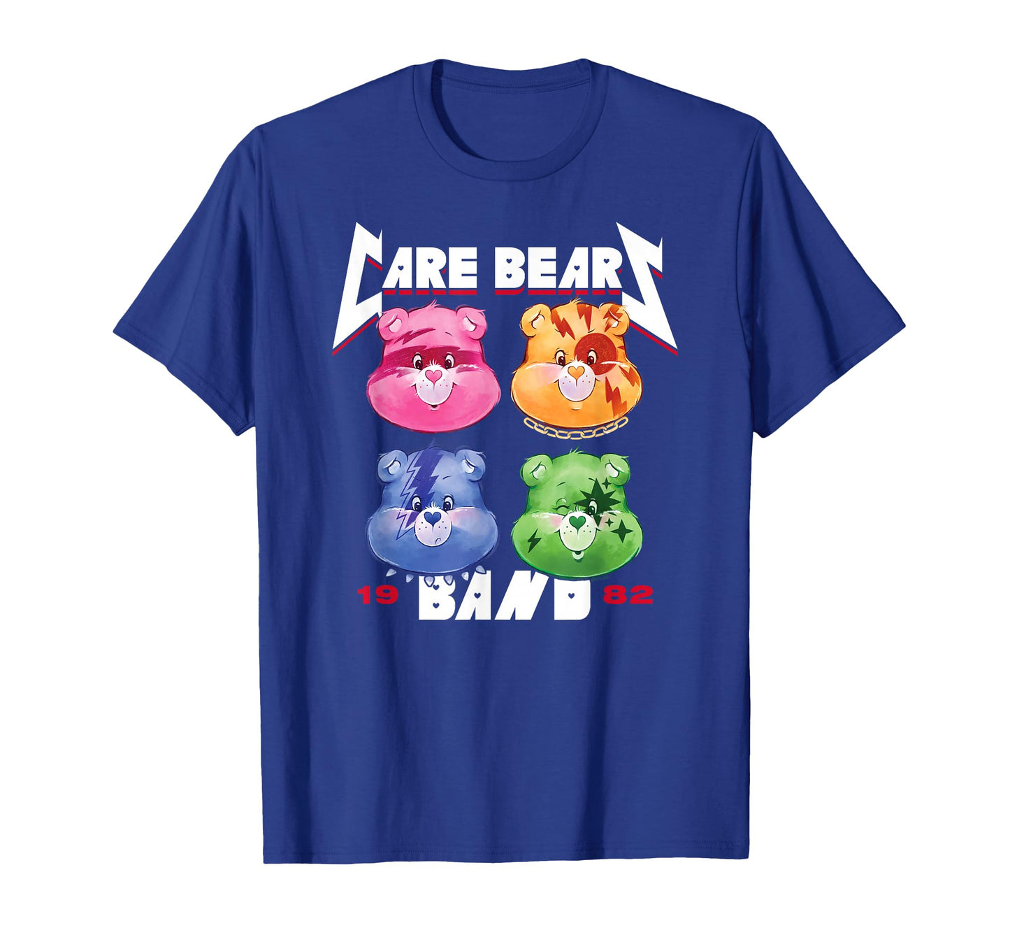 Care Bears Rock Band 1982 Retro Band Cartoon T-Shirt