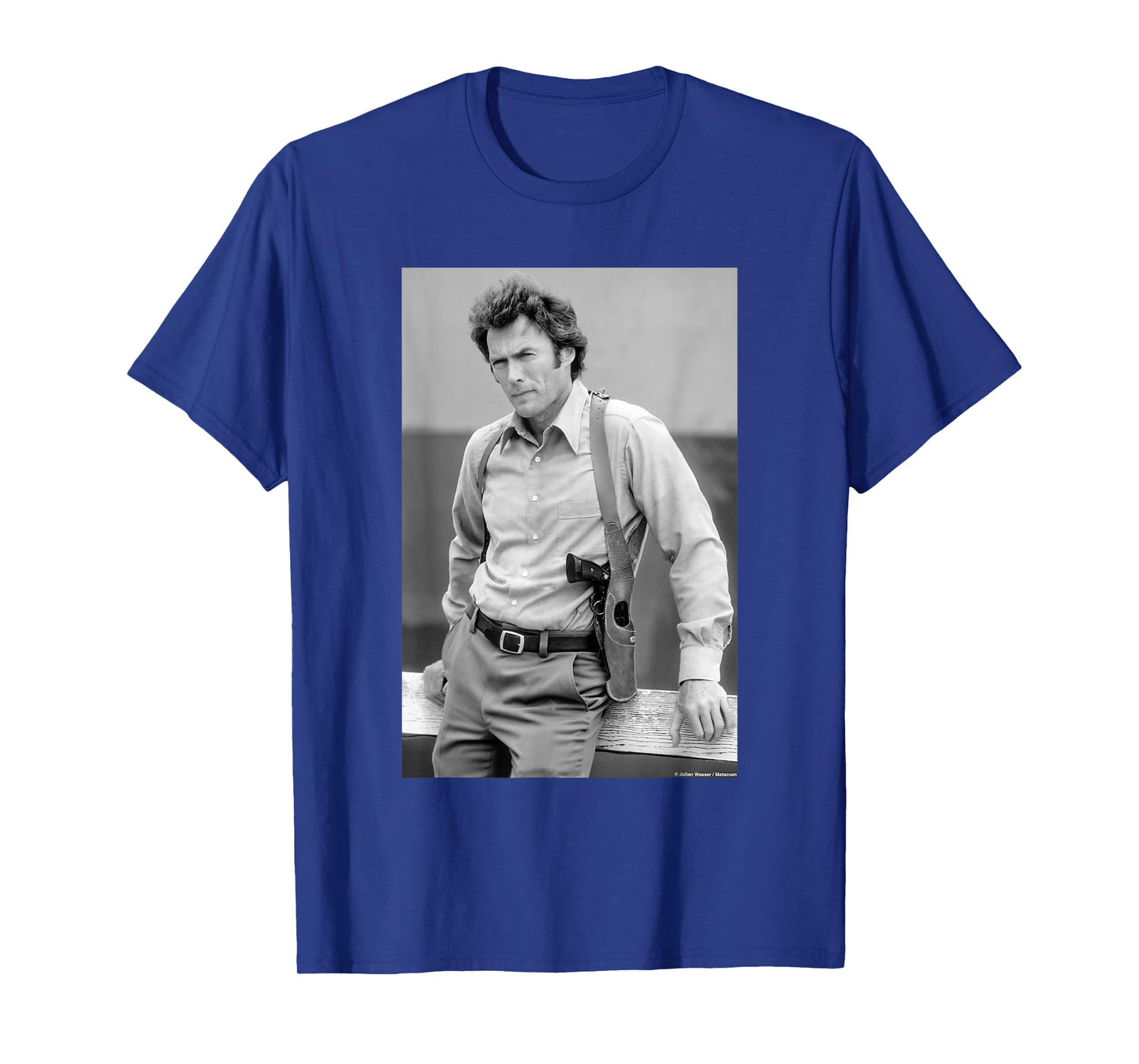 Clint Eastwood As Dirty Harry Magnum Force by Julian Wasser T-Shirt