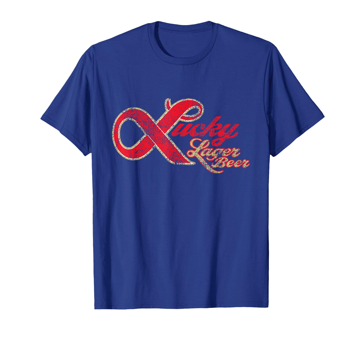 Lucky Lager Beer Vintage Style - Logo T-Shirt