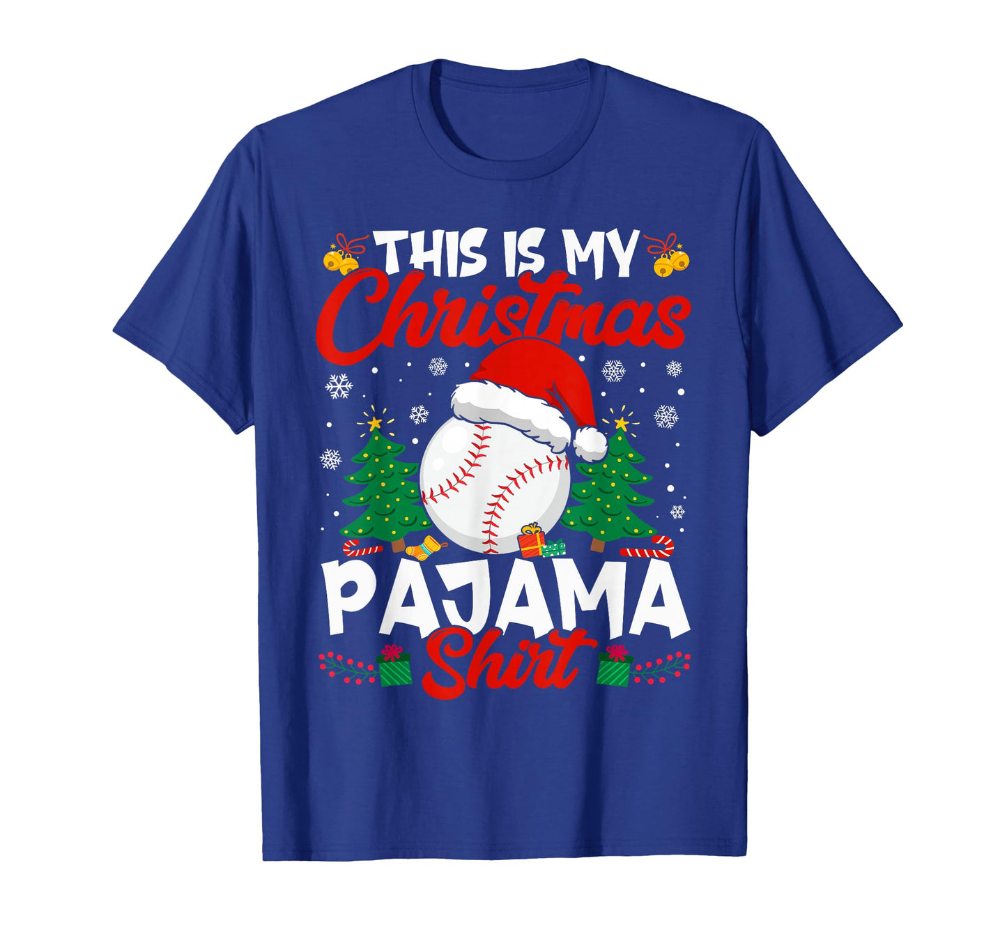 This Is My Christmas Baseball Lover Men Women Boy Girl T-Shirt