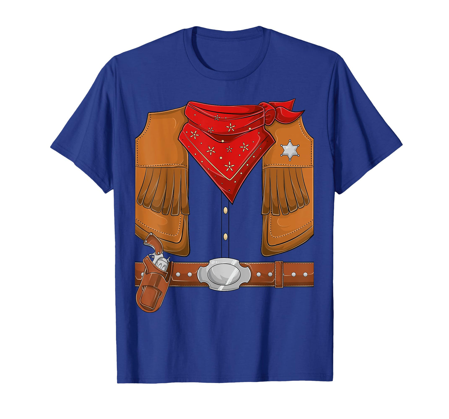 Cowboy Halloween Costume Men Women Kids Cowboy sherif T-Shirt