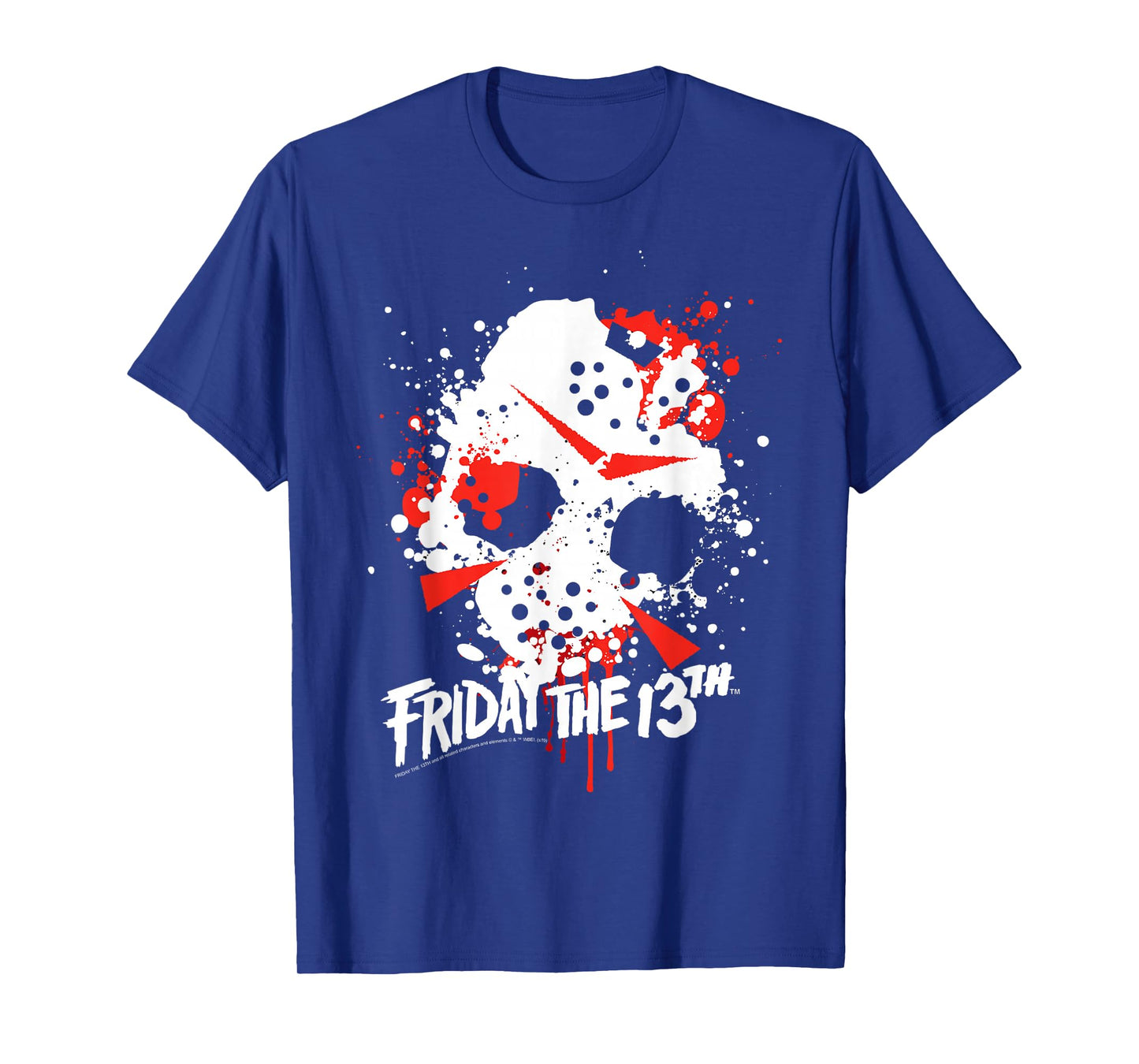 Friday The 13th Jason Blood Splatter Mask T-Shirt