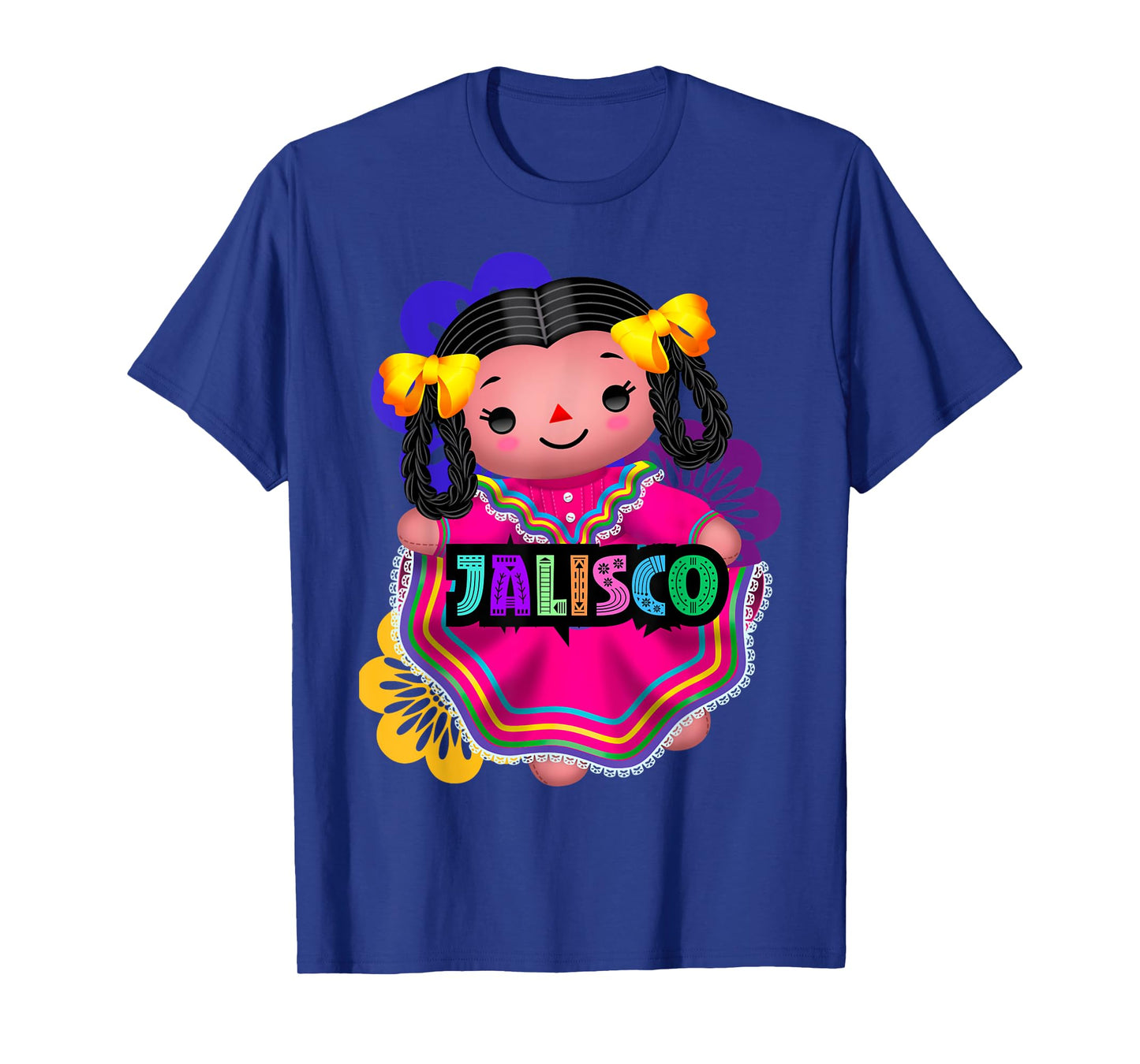 Jalisco Muñeca Lelé, Handmade Mexican Rag Doll Collection T-Shirt