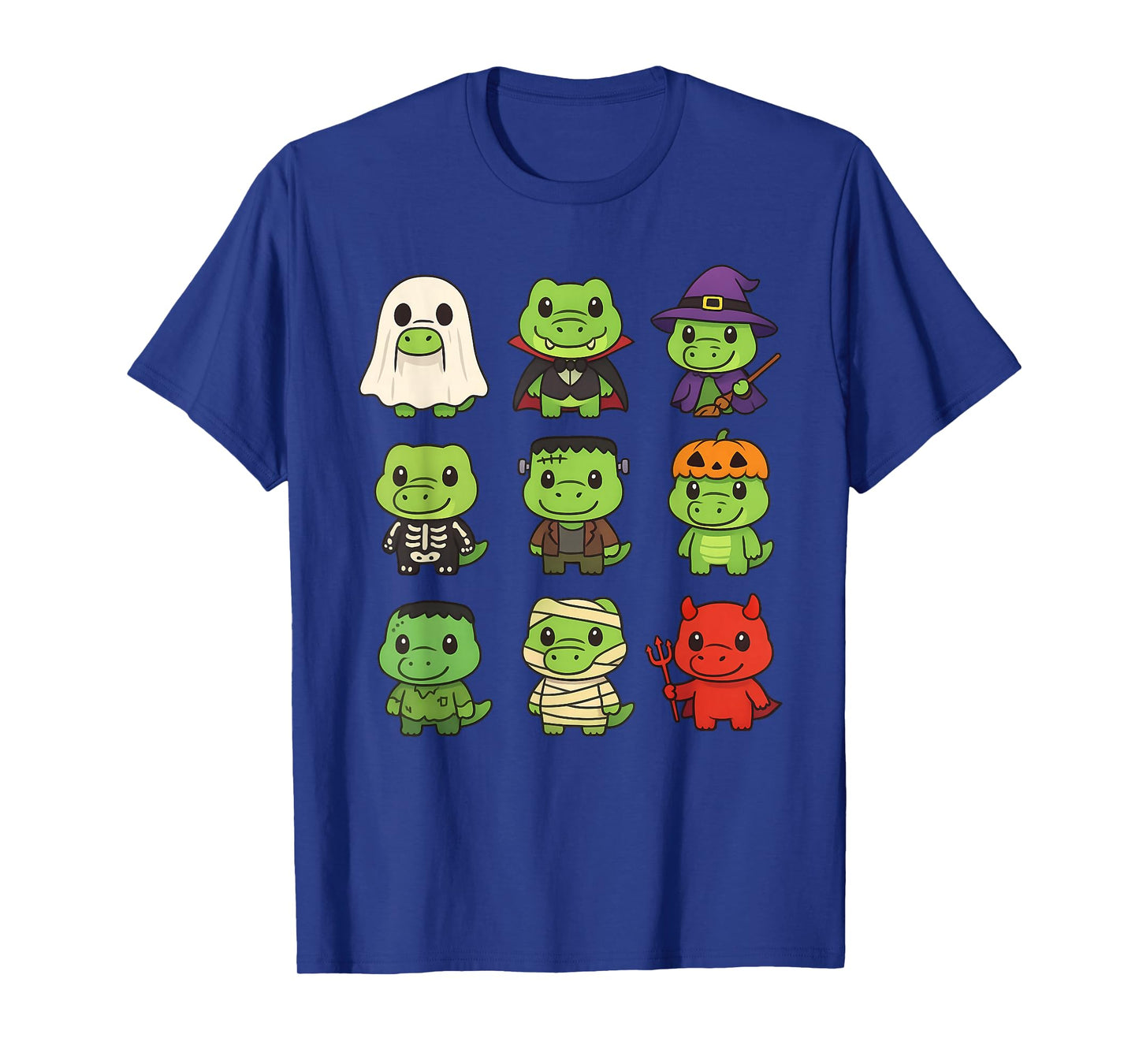 Funny Crocodile Ghost Costume Spooky Alligator Halloween T-Shirt