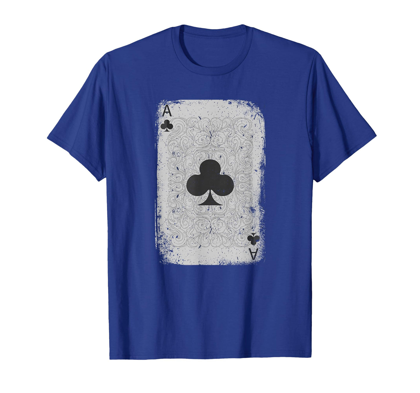 Vintage Distressed Ace of Clubs Poker Playing Card T-Shirt T-Shirt