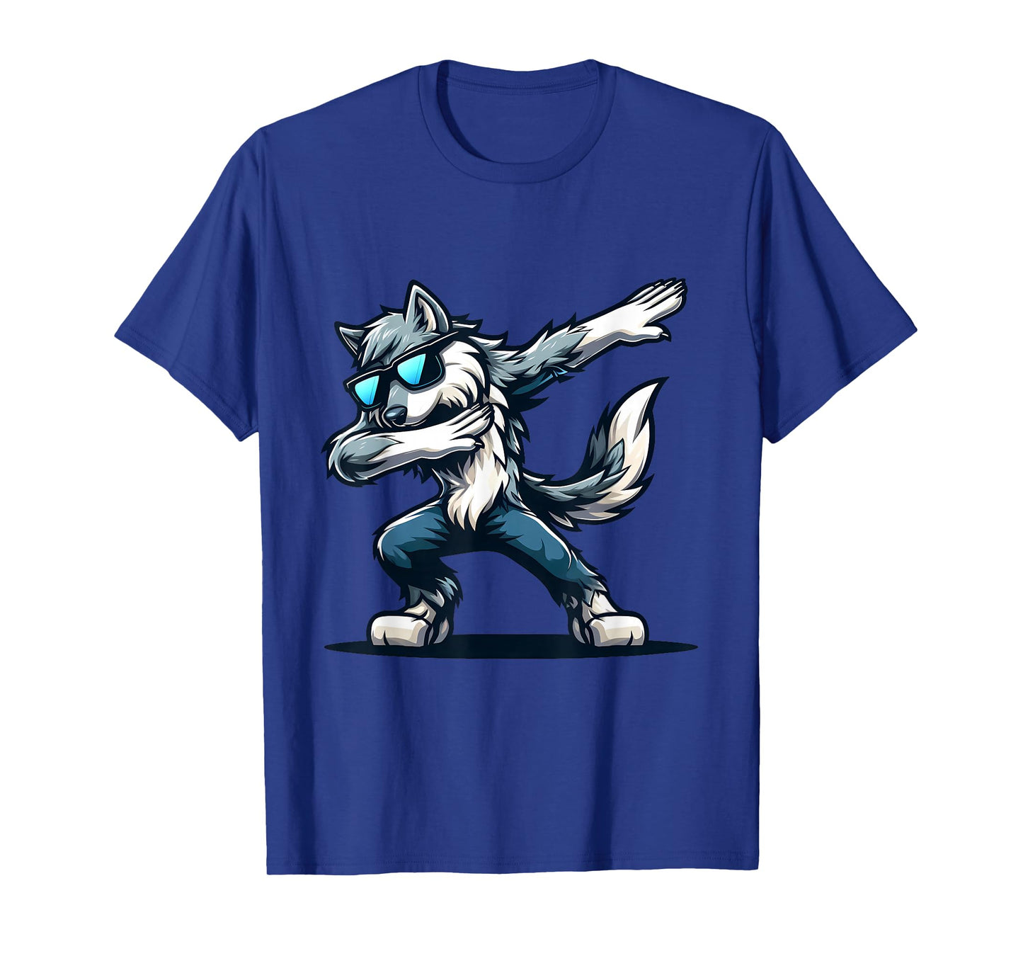 Funny Dab Timber Wolf Dancing Dabbing Wolf T-Shirt