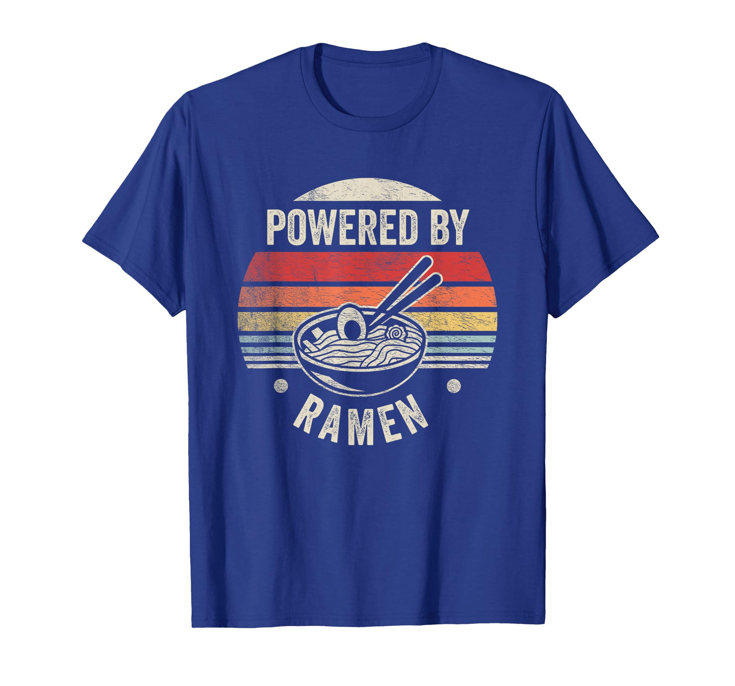 Vintage Powered by Ramen Japanese Love Anime Noodles Foodie T-Shirt