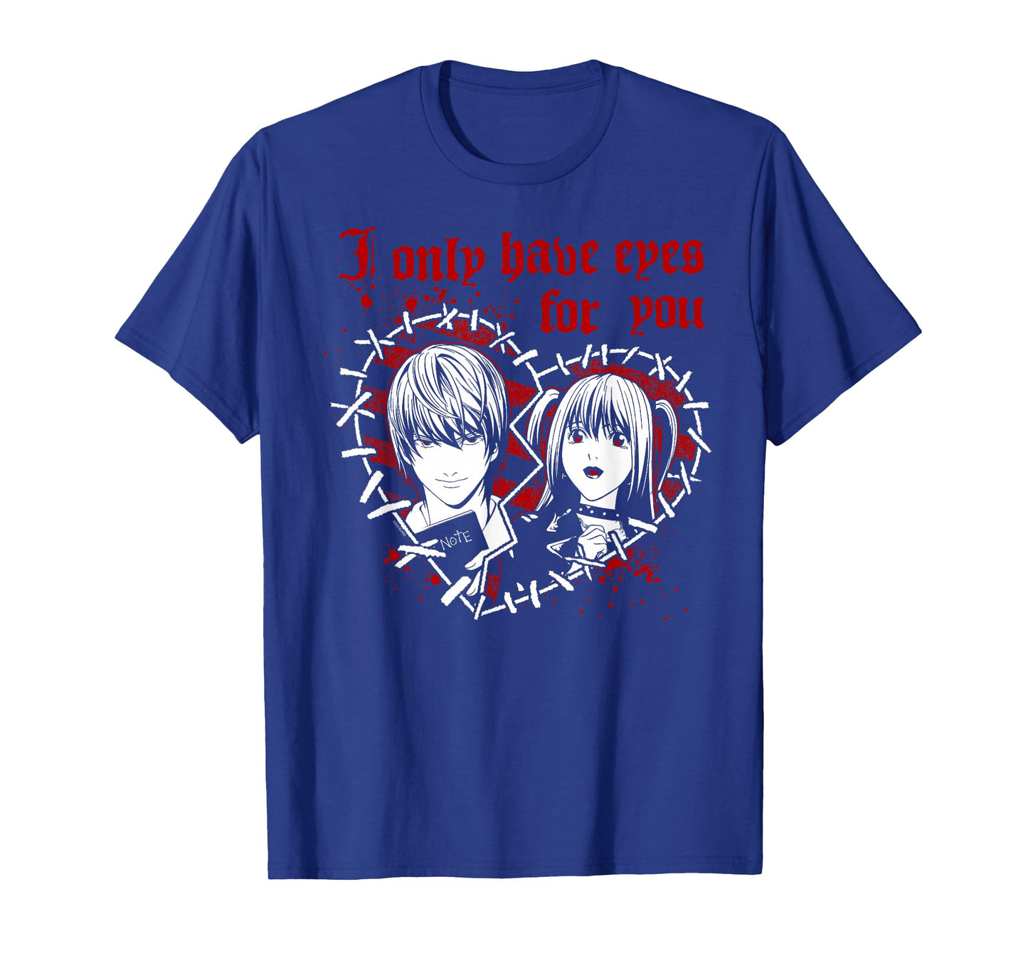 Death Note Only Have Eyes for You Stitched Heart Anime T-Shirt