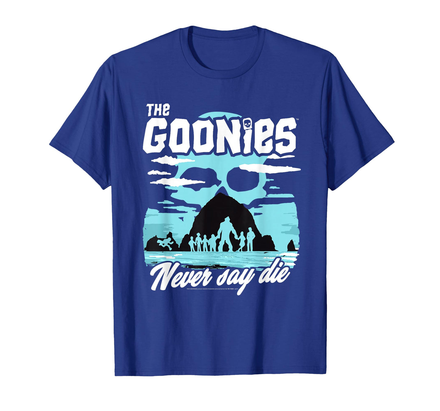 The Goonies Cannon Beach Never Say Die Illustration Movie T-Shirt