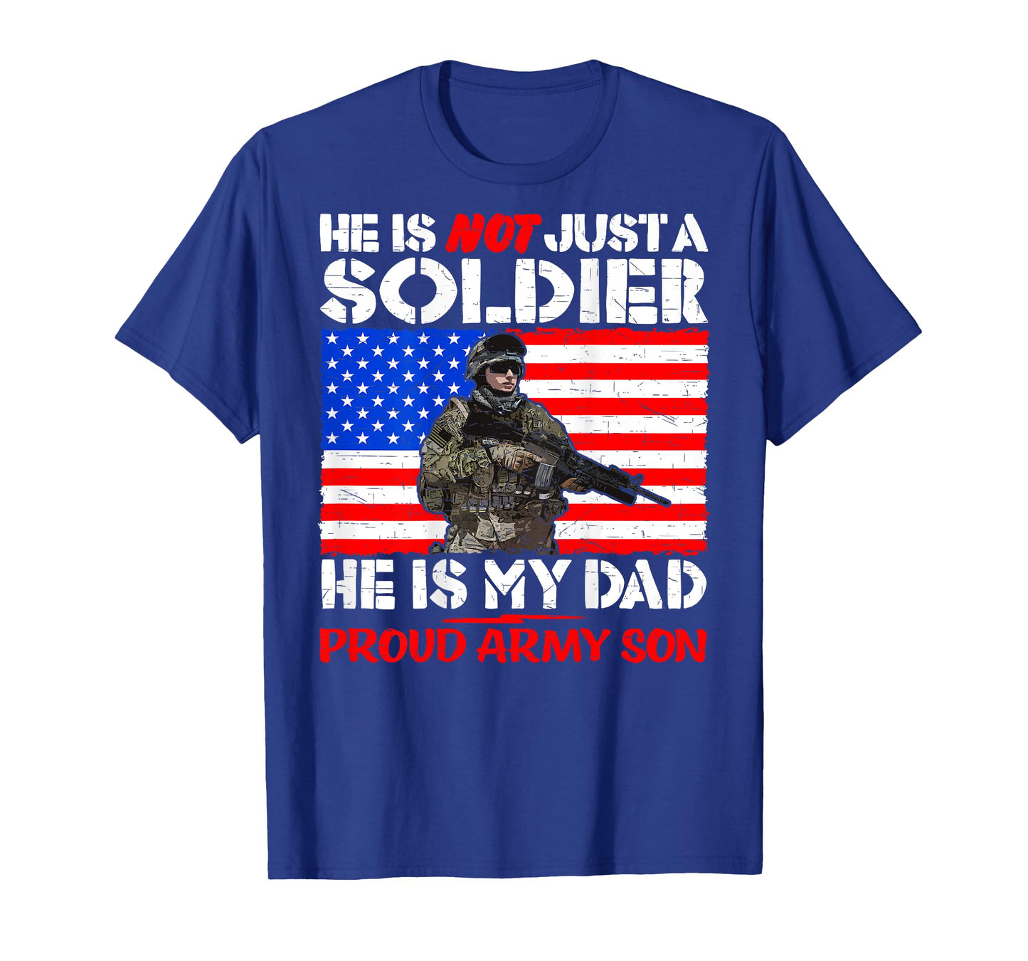 My Dad Is A Soldier Hero Proud Army Son Military Child Gift T-Shirt