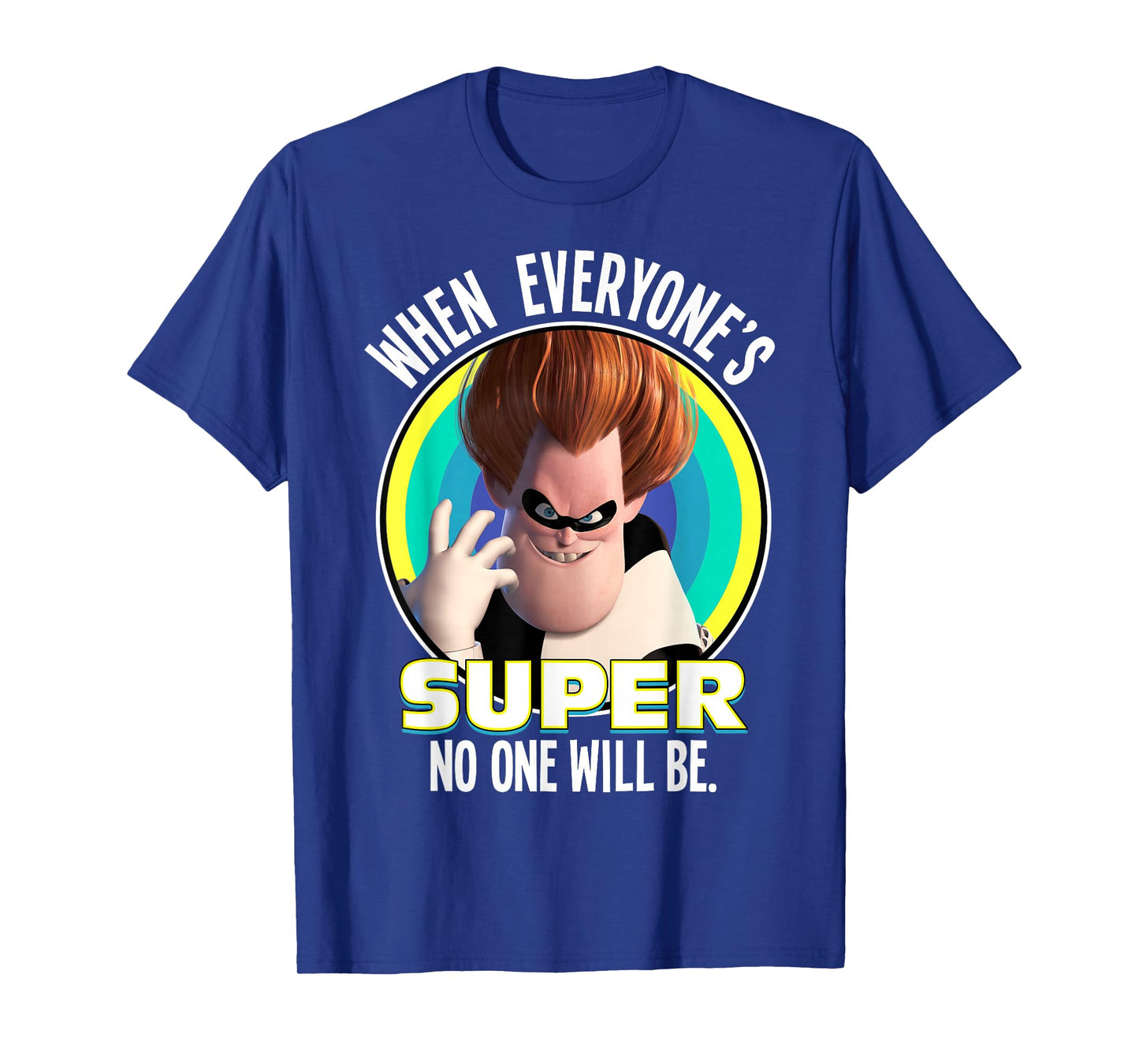 Disney Pixar The Incredibles Syndrome Super Retro Portrait T-Shirt