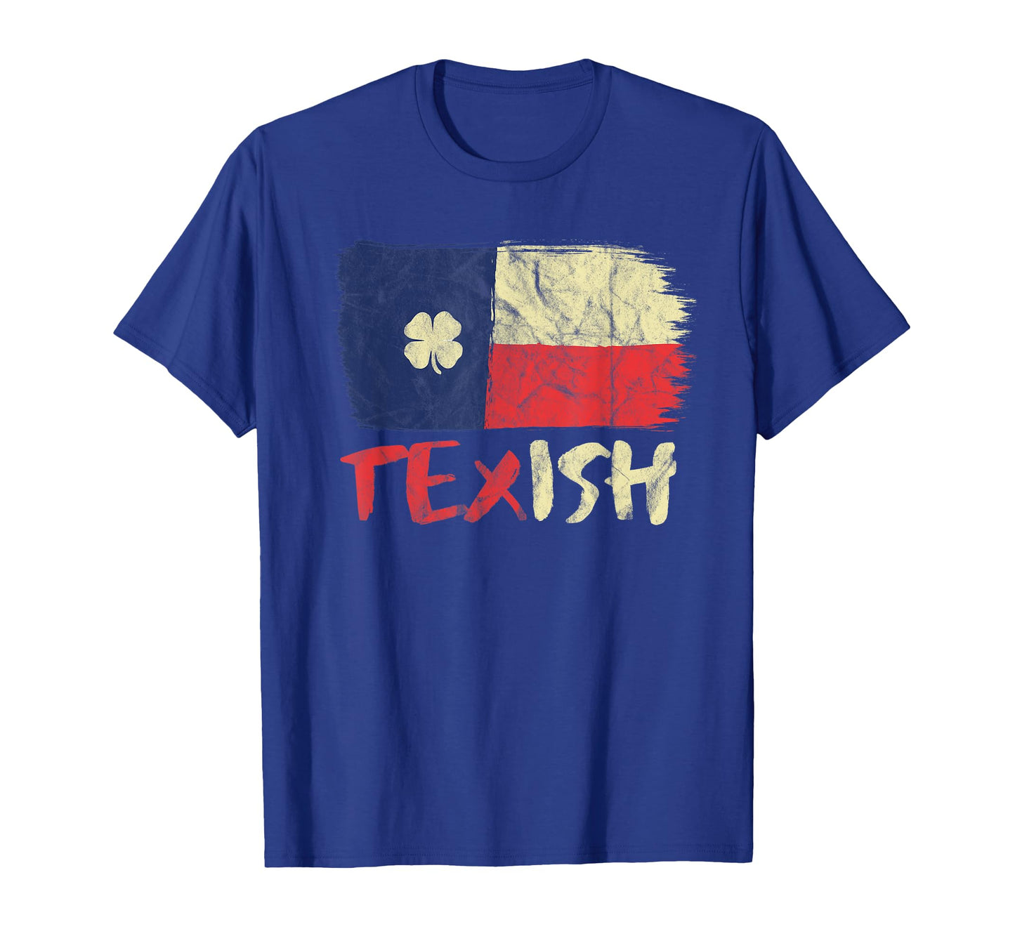 Texish Texas Flag Irish Pride Shamrock St Patricks T-Shirt