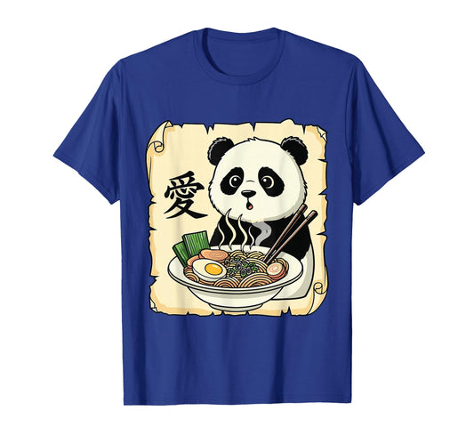 Funny Panda Ramen Kawaii Anime Japanese Graphic Women Men T-Shirt