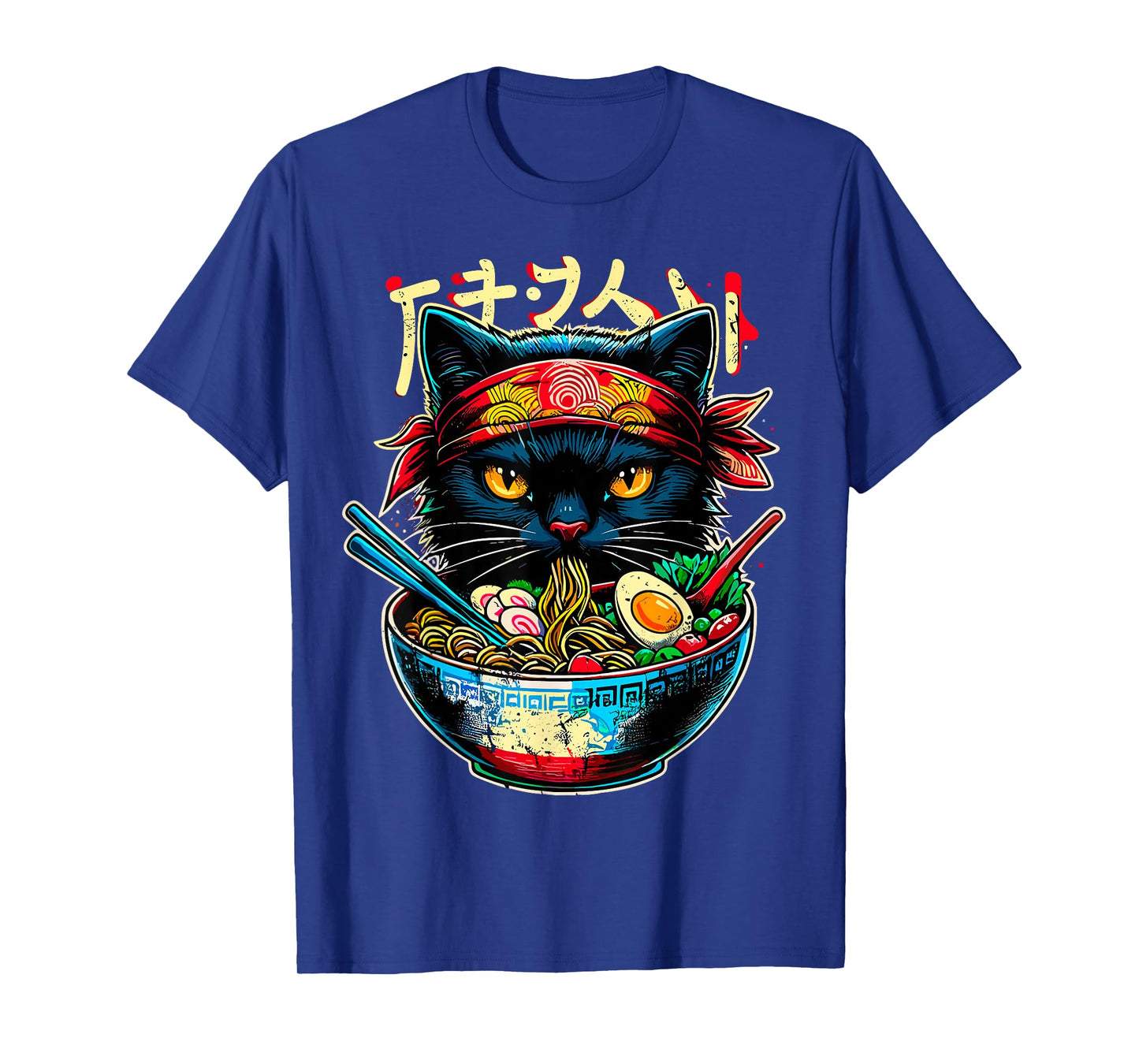 Cat Ramen Noodle Japanese Anime Kawaii Cats T-Shirt