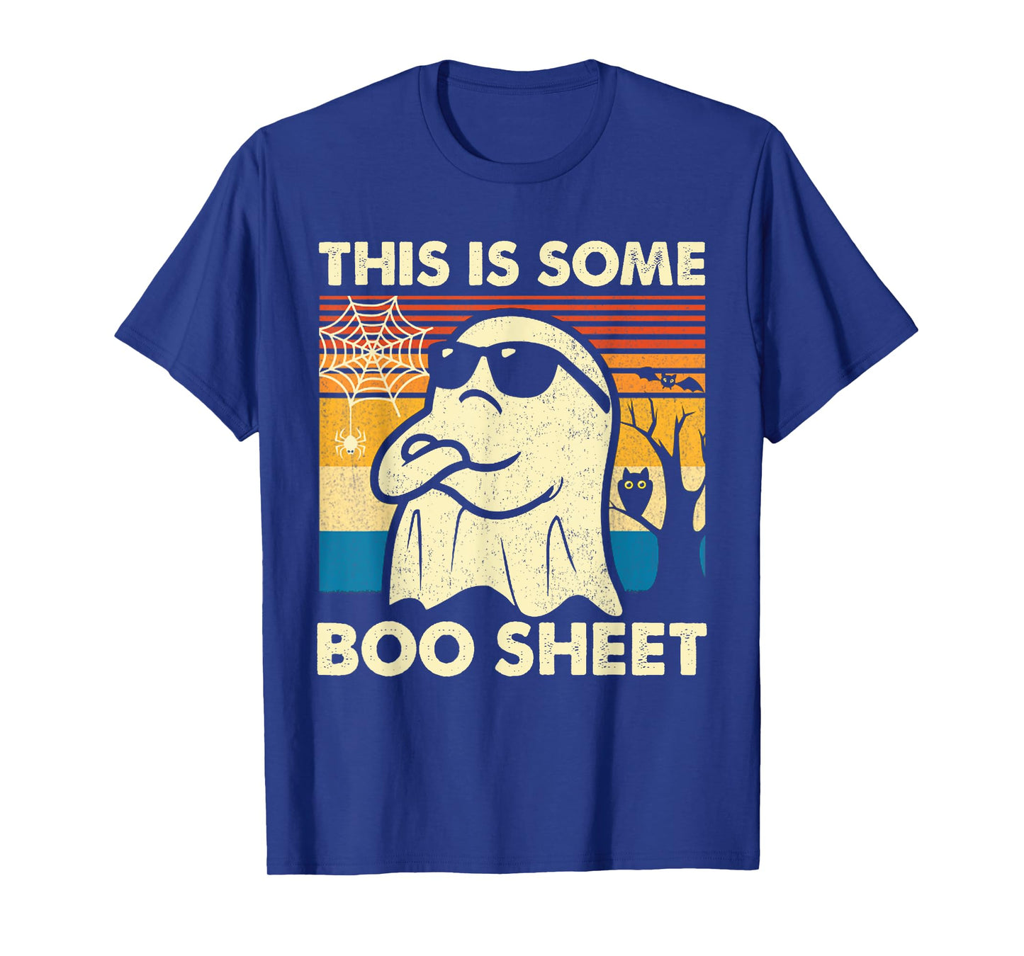 This is Some Boo Sheet Ghost Retro Funny Halloween Men Women T-Shirt