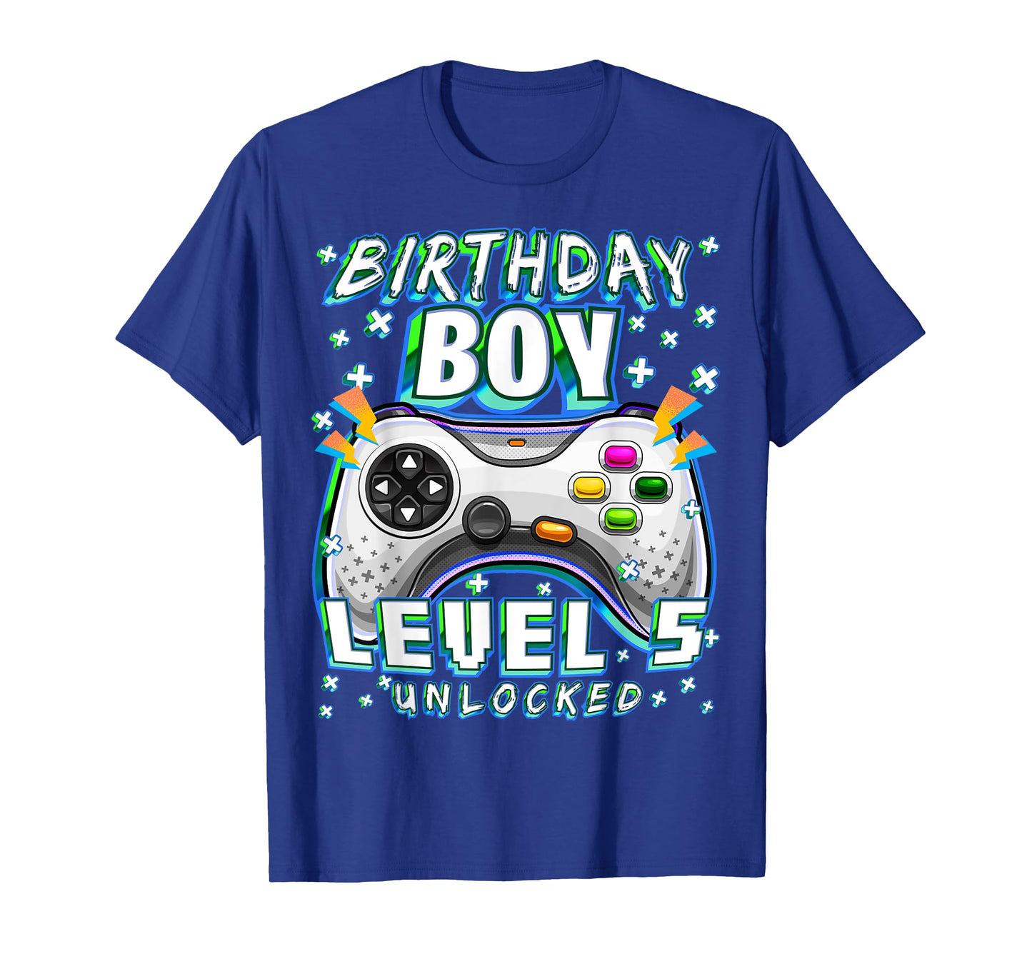 Level 5 Unlocked Video Game 5th Birthday Gamer Boys T-Shirt