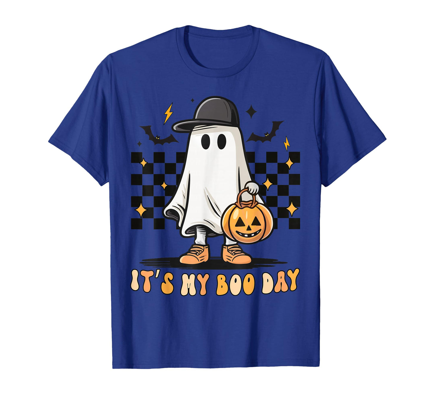 It's My Boo Day Ghost Halloween Birthday for Boys Girls T-Shirt