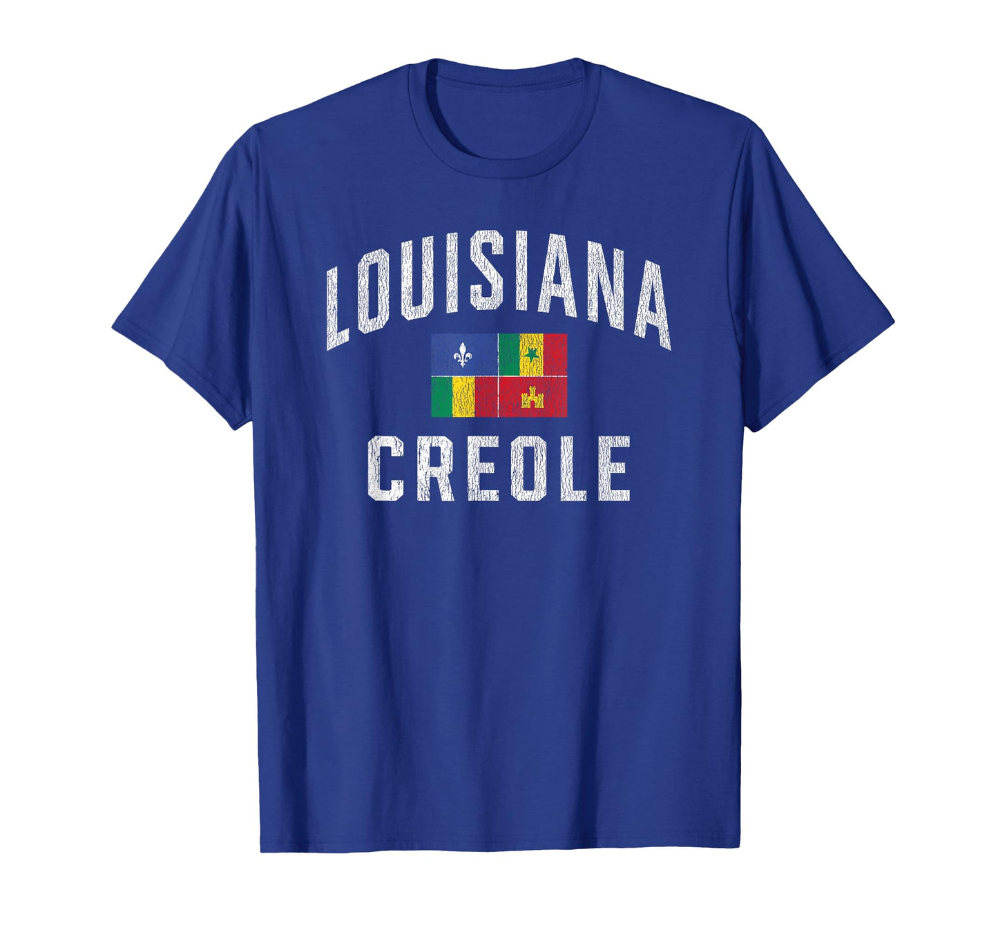 Louisiana Creole Flag Vintage T-Shirt