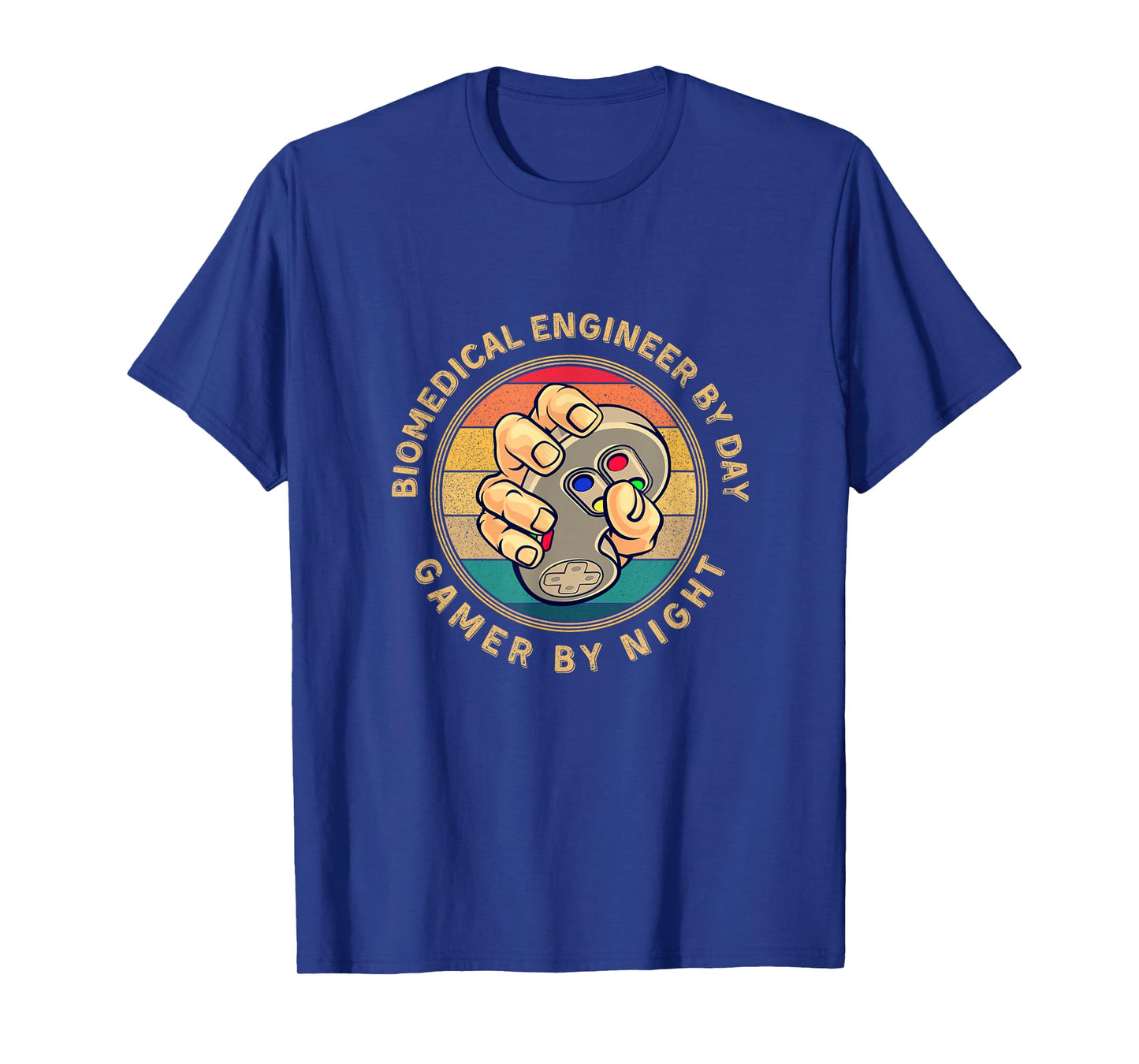 Biomedical Engineer By Day Gamer By Night Retro Gamer Design T-Shirt
