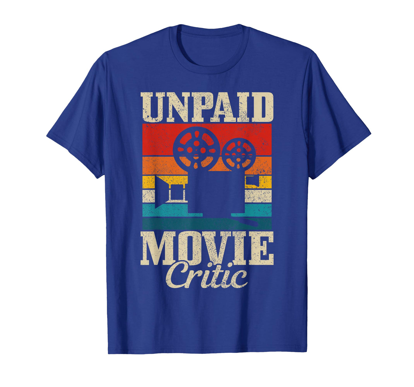 Unpaid Movie Critic Vintage Film Camera Filmmaker Funny Gift T-Shirt