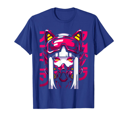 Anime Manga Cyberpunk Aesthetic Techwear Harajuku Waifu T-Shirt