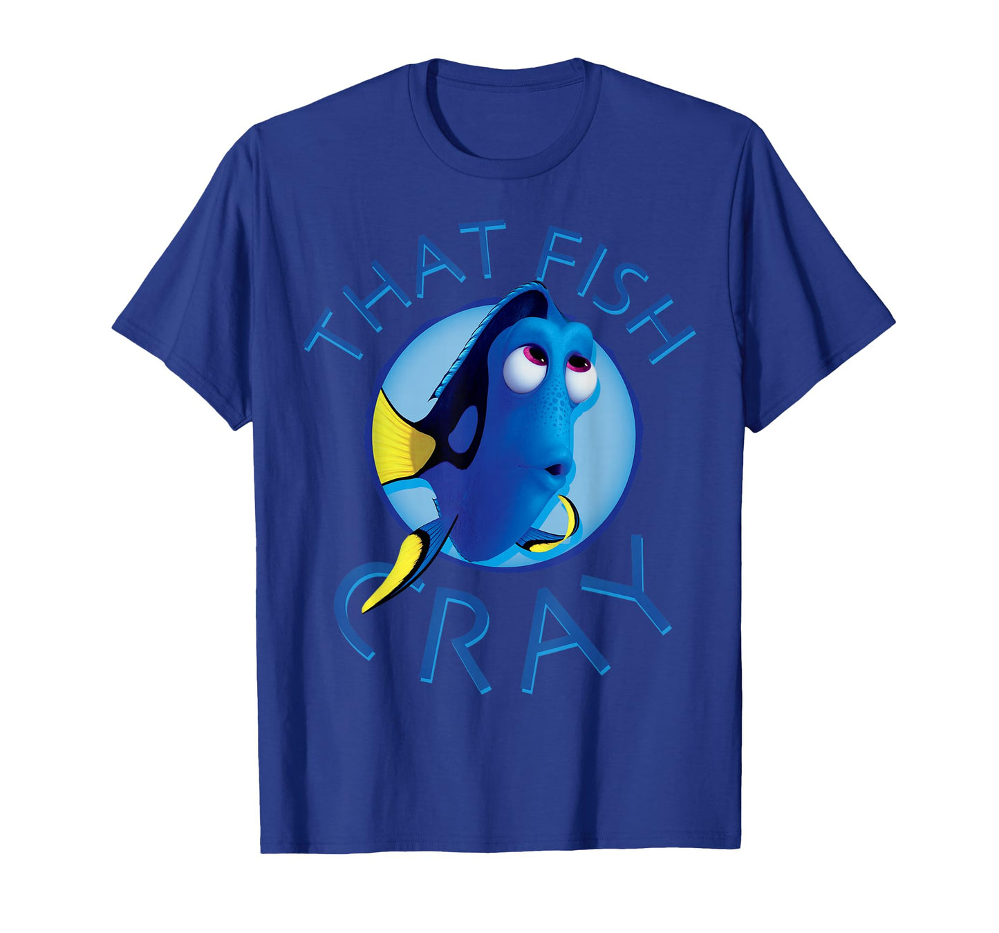 Disney Pixar Finding Dory That Fish Cray Ocean Blue Logo T-Shirt