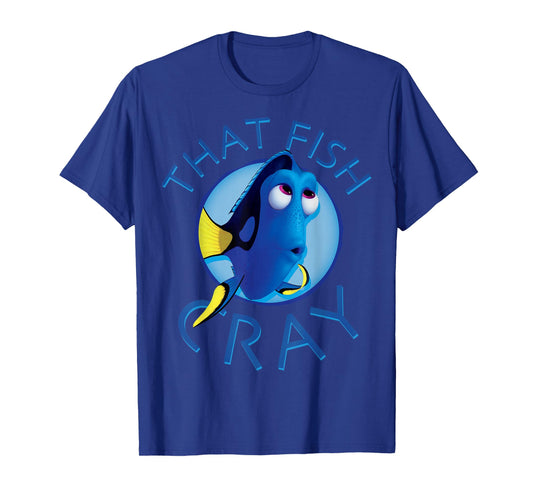 Disney Pixar Finding Dory That Fish Cray Ocean Blue Logo T-Shirt