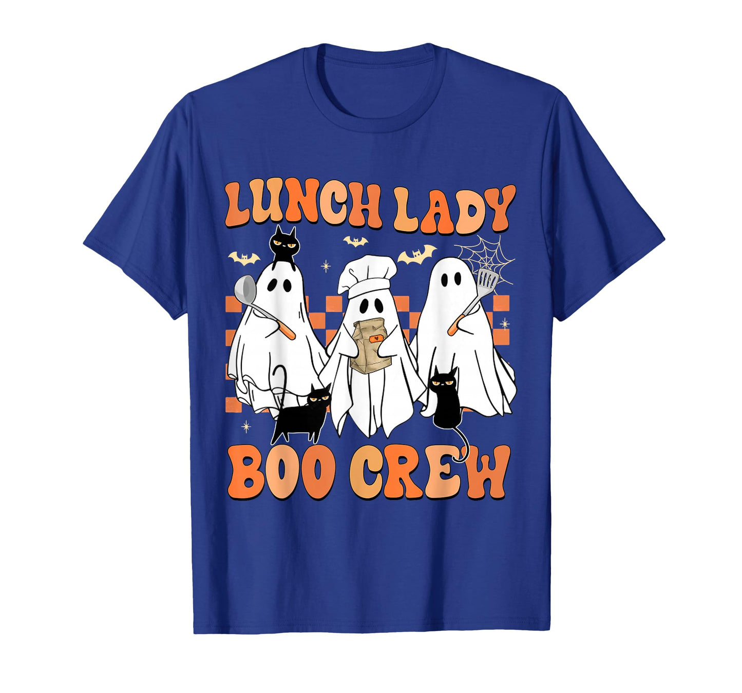 Lunch Lady Boo Crew Ghost Chef Funny Cafeteria Worker Staff T-Shirt