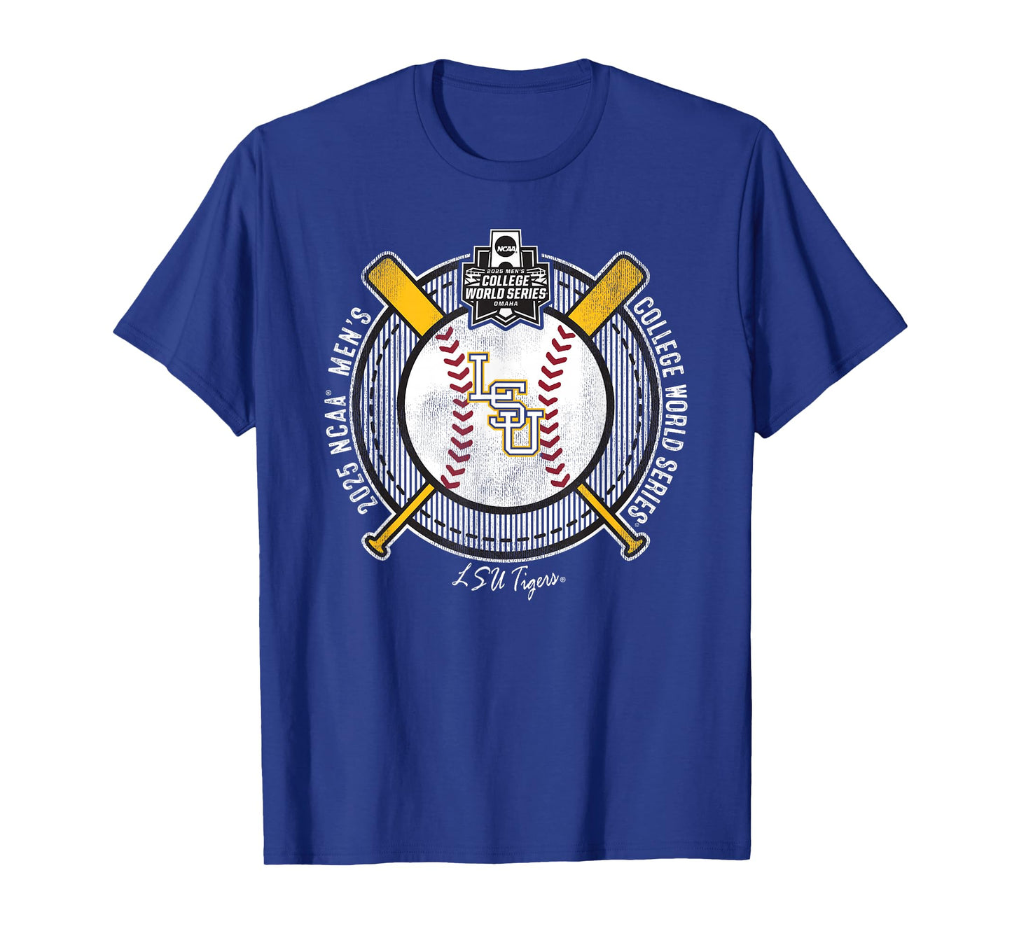 LSU Tigers College World Series 2025 Baseball MCWS Purple T-Shirt
