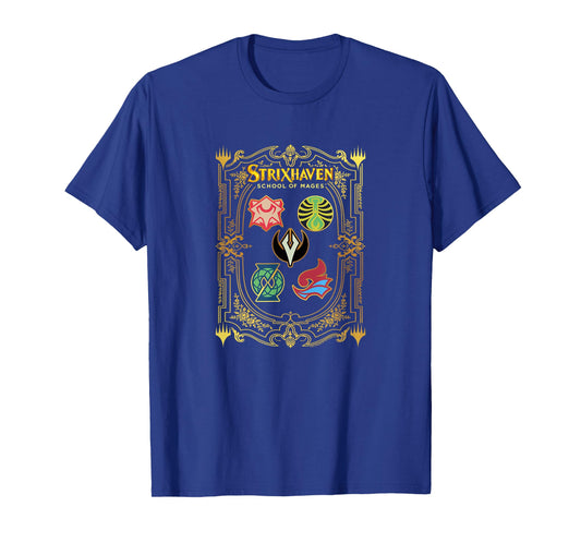 Magic: The Gathering Strixhaven Magic School Bordered Crests T-Shirt
