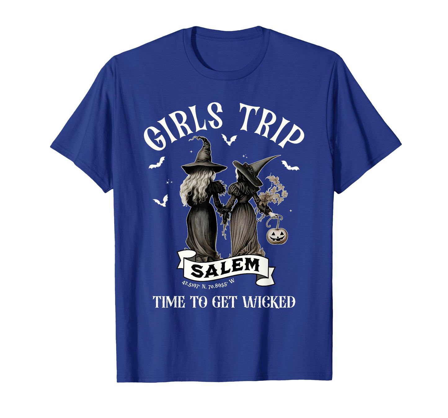 Retro Girls Trip Salem Time To Get Witch Funny Halloween T-Shirt
