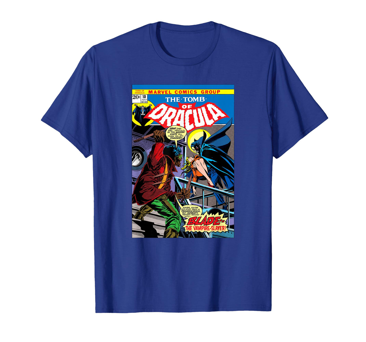 Marvel Blade Tomb of Dracula Vintage Comic Cover Halloween T-Shirt
