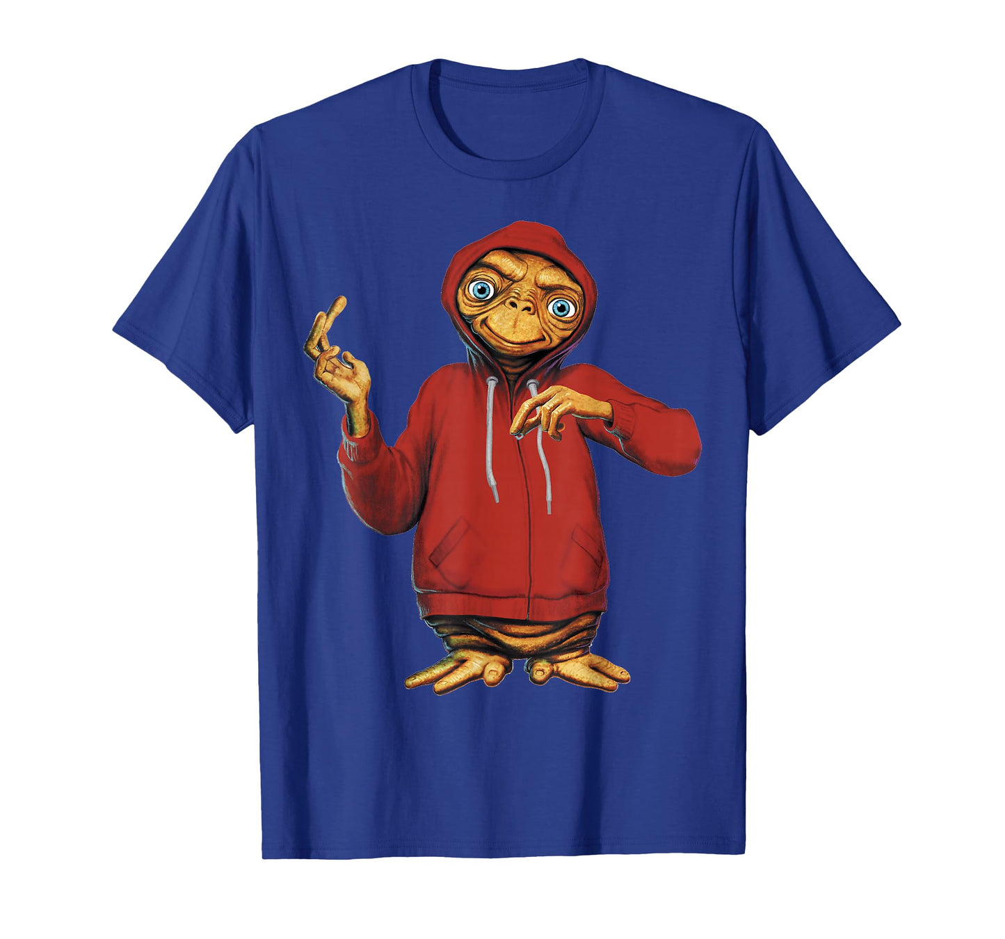 E.T. Hiding in A Hoodie Portrait Graphic T-Shirt T-Shirt