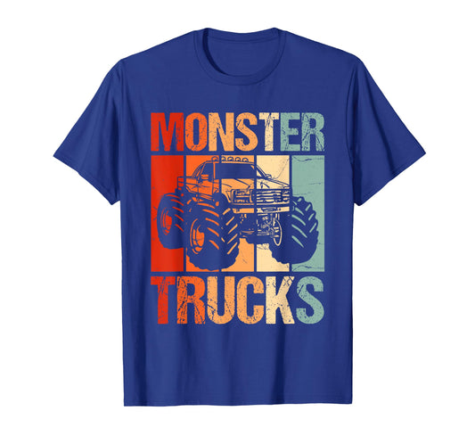 Monster Trucks Vintage Retro Monster Truck T-Shirt