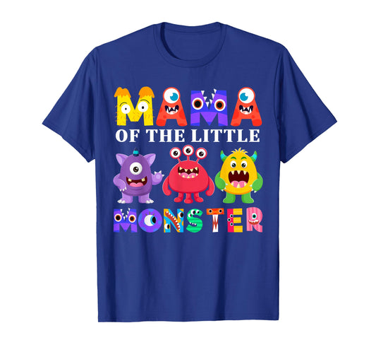 Mama Little Monster Kids 1st Birthday Party Family Monster T-Shirt