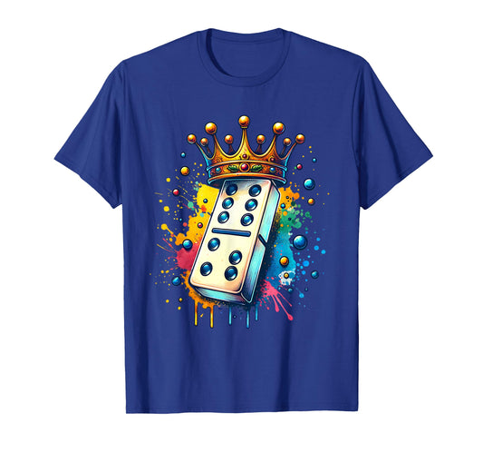 Funny Dominoes King | Board Game| Domino Lover Domino Player T-Shirt