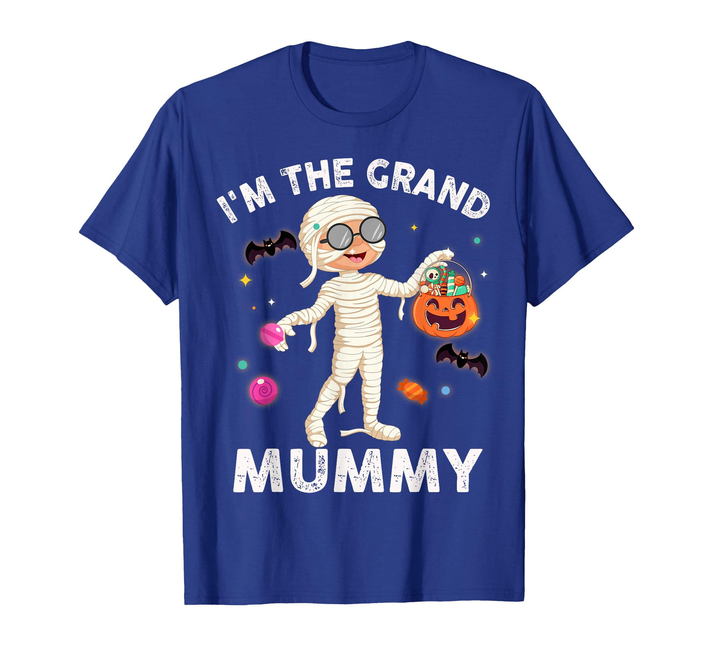I'm The Grand Mummy Funny Grandma Halloween T-Shirt