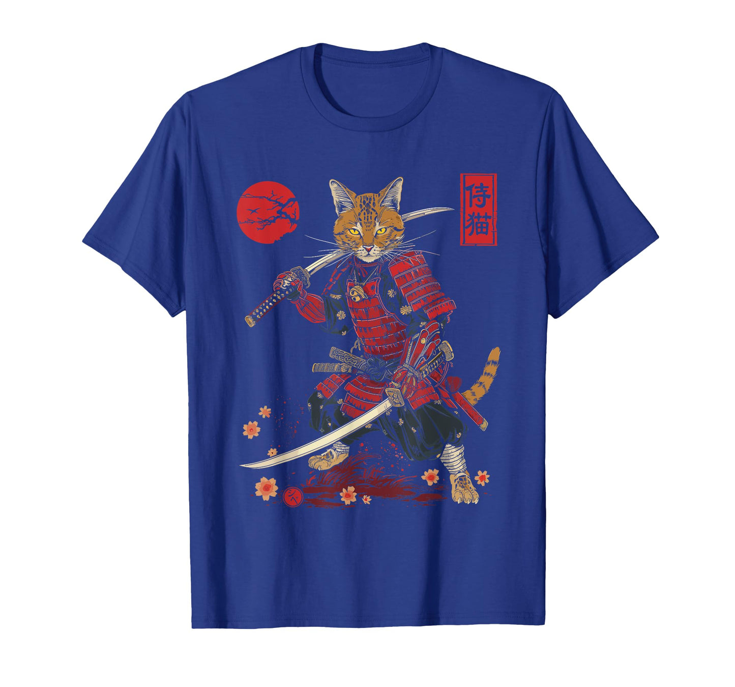 Samurai Cat, Japanese Cat Art Aesthetic, Cat Lover T-Shirt
