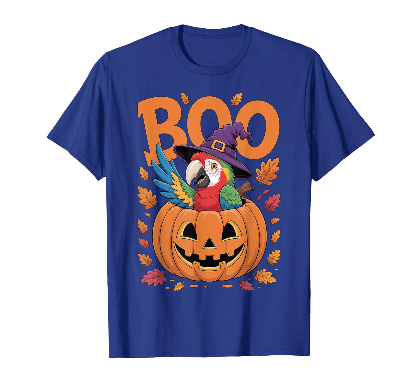 Parrot Costume on Pumpkin Halloween Parrot T-Shirt