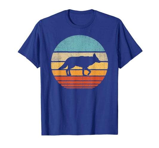 Coyote Retro Vintage 60s 70s Sunset Mammal Animal Men Women T-Shirt