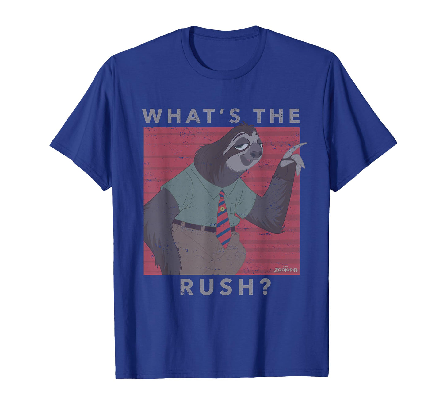 Disney Zootopia Flash What's The Rush T-Shirt Small