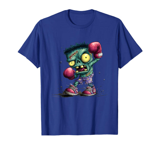 Cartoon Boxer Zombie Costume with Punching Gloves T-Shirt