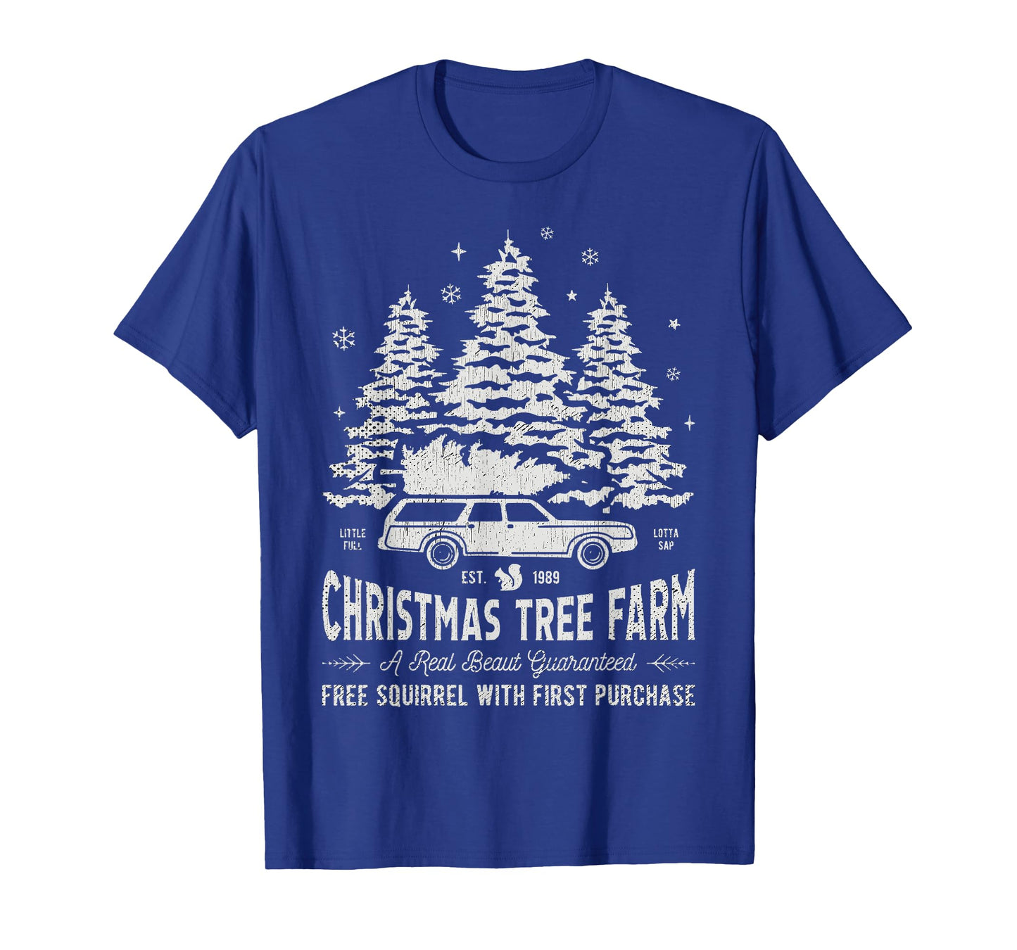 Christmas Movie Car Christmas Tree Farm Funny X-Mas T-Shirt