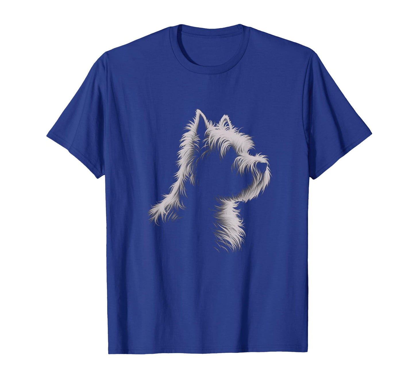 West Highland Terrier Drawing Westie Graphic Design T-Shirt
